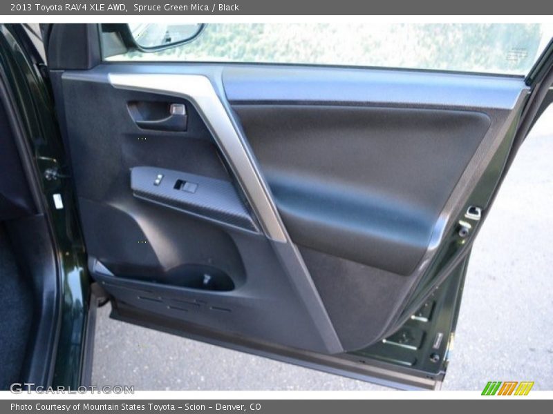 Spruce Green Mica / Black 2013 Toyota RAV4 XLE AWD