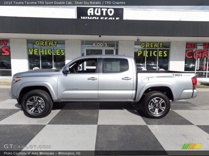 Silver Sky Metallic / TRD Graphite 2016 Toyota Tacoma TRD Sport Double Cab