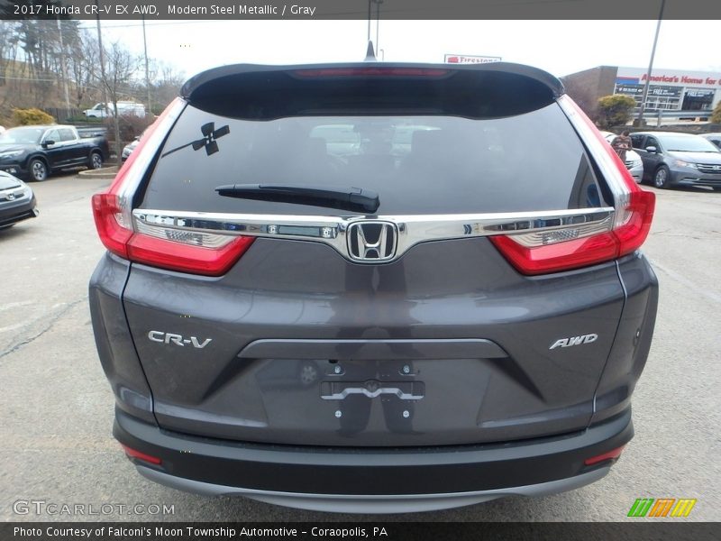 Modern Steel Metallic / Gray 2017 Honda CR-V EX AWD