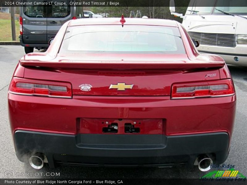 Crystal Red Tintcoat / Beige 2014 Chevrolet Camaro LT Coupe