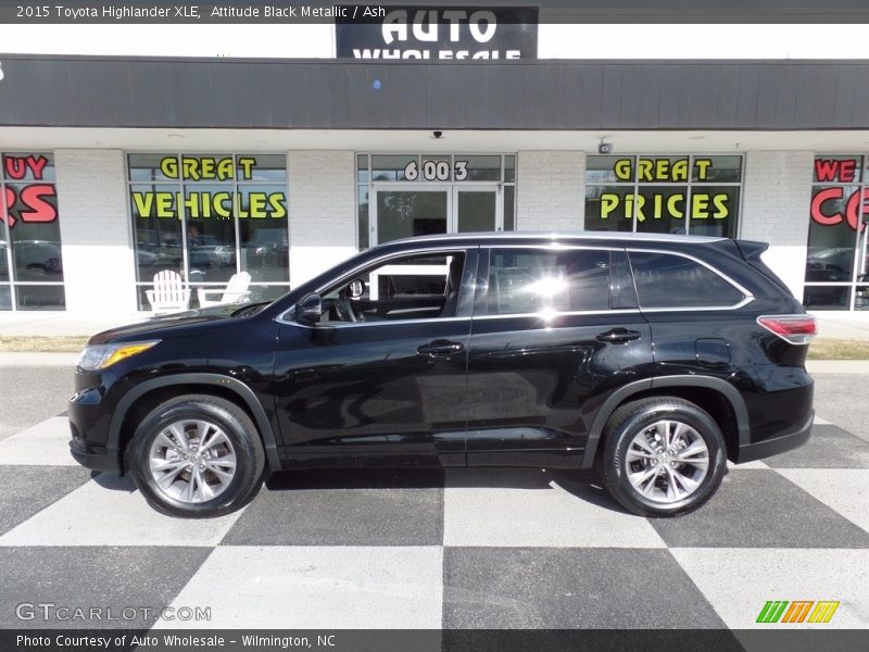 Attitude Black Metallic / Ash 2015 Toyota Highlander XLE
