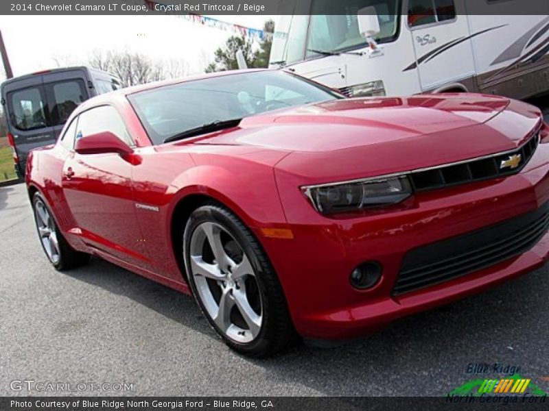 Crystal Red Tintcoat / Beige 2014 Chevrolet Camaro LT Coupe