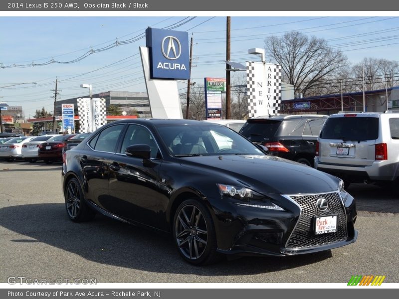 Obsidian Black / Black 2014 Lexus IS 250 AWD
