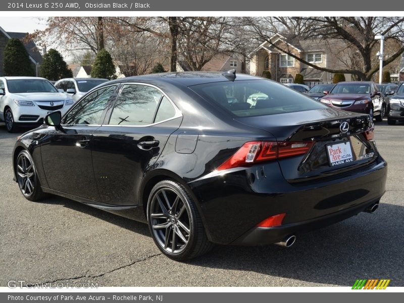 Obsidian Black / Black 2014 Lexus IS 250 AWD