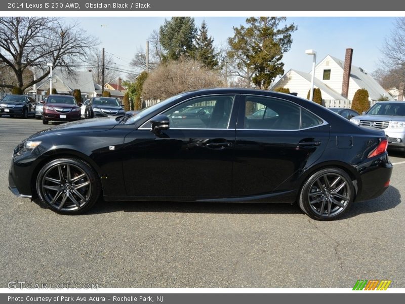 Obsidian Black / Black 2014 Lexus IS 250 AWD