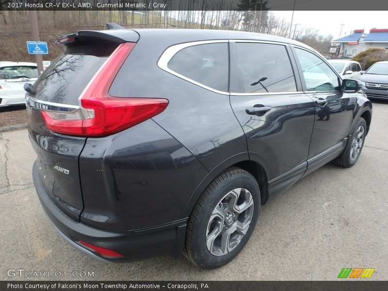 Gunmetal Metallic / Gray 2017 Honda CR-V EX-L AWD