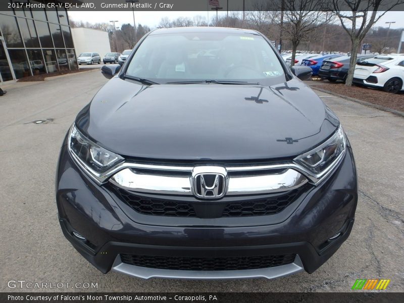Gunmetal Metallic / Gray 2017 Honda CR-V EX-L AWD