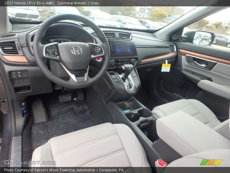 Gunmetal Metallic / Gray 2017 Honda CR-V EX-L AWD