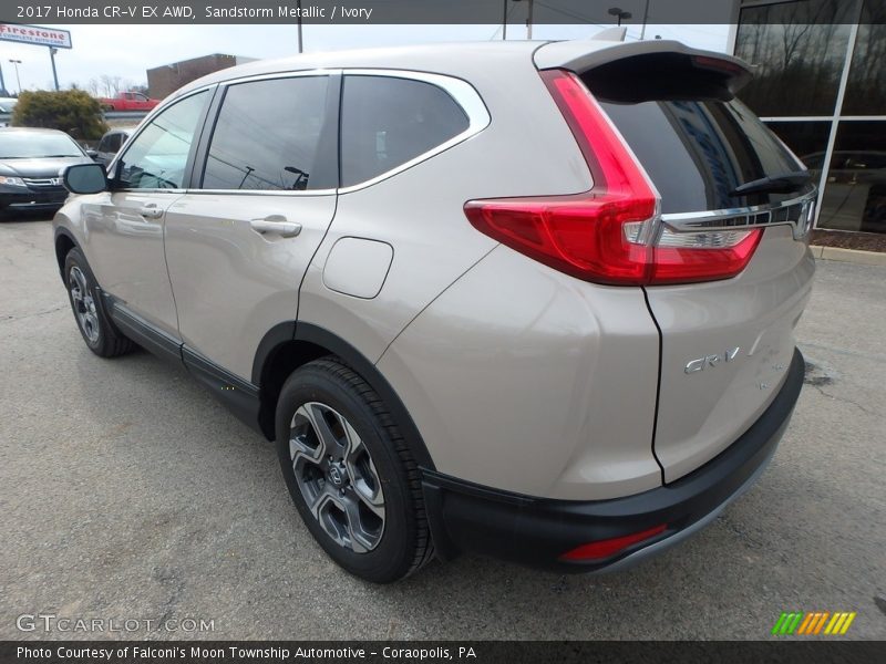 Sandstorm Metallic / Ivory 2017 Honda CR-V EX AWD
