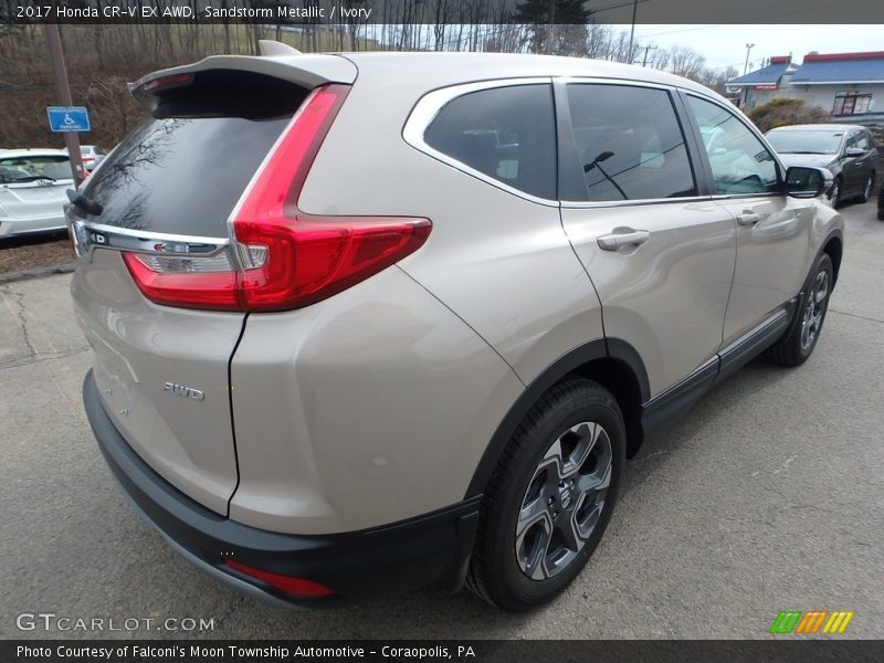 Sandstorm Metallic / Ivory 2017 Honda CR-V EX AWD