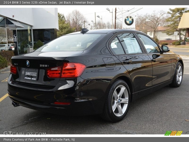 Jet Black / Venetian Beige 2014 BMW 3 Series 328i xDrive Sedan