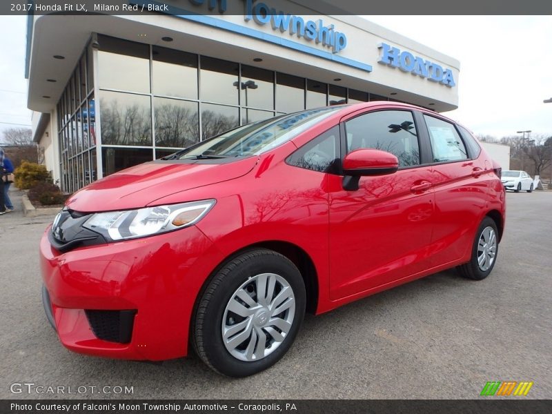 Milano Red / Black 2017 Honda Fit LX