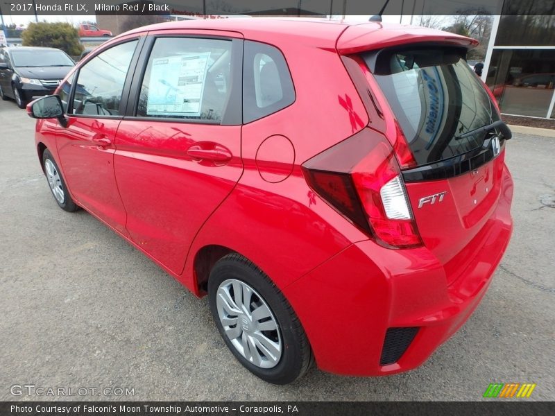 Milano Red / Black 2017 Honda Fit LX