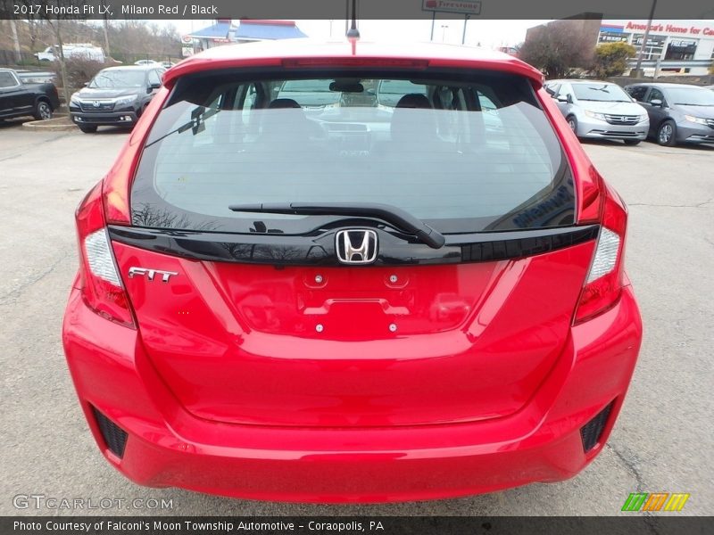 Milano Red / Black 2017 Honda Fit LX
