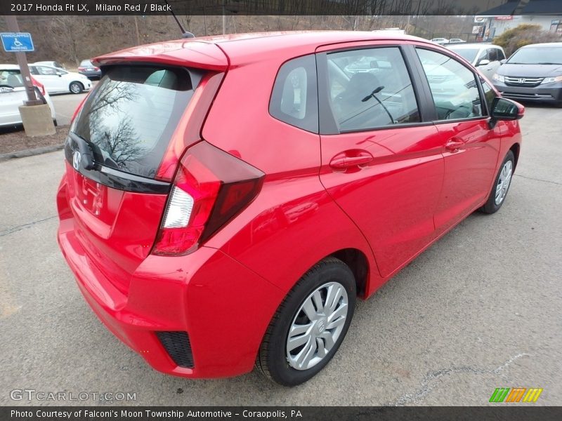 Milano Red / Black 2017 Honda Fit LX