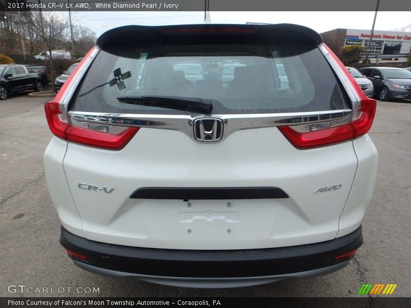 White Diamond Pearl / Ivory 2017 Honda CR-V LX AWD
