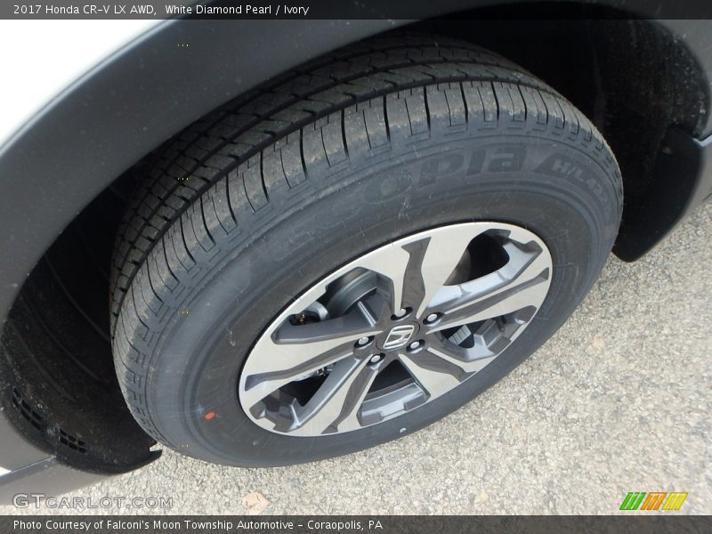 White Diamond Pearl / Ivory 2017 Honda CR-V LX AWD