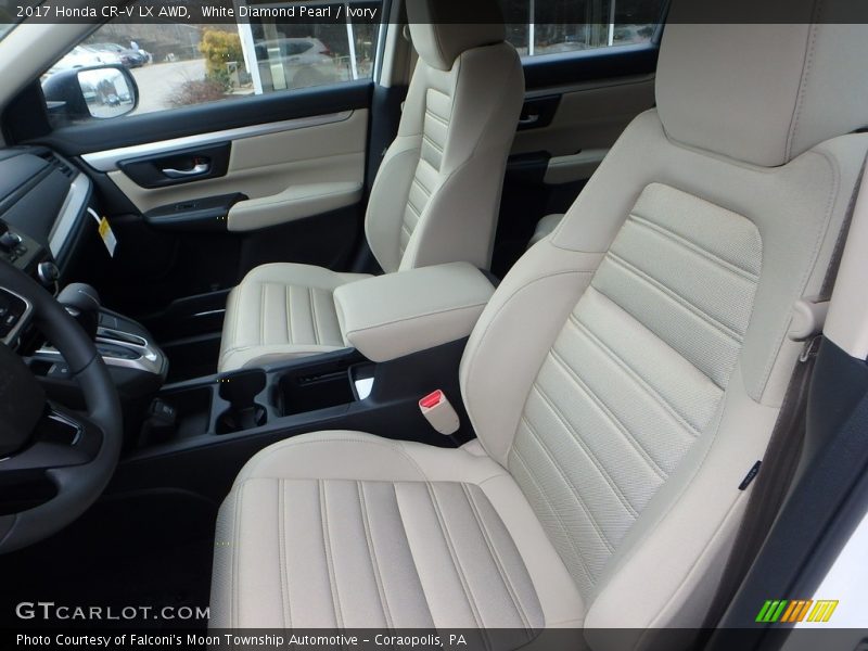 White Diamond Pearl / Ivory 2017 Honda CR-V LX AWD