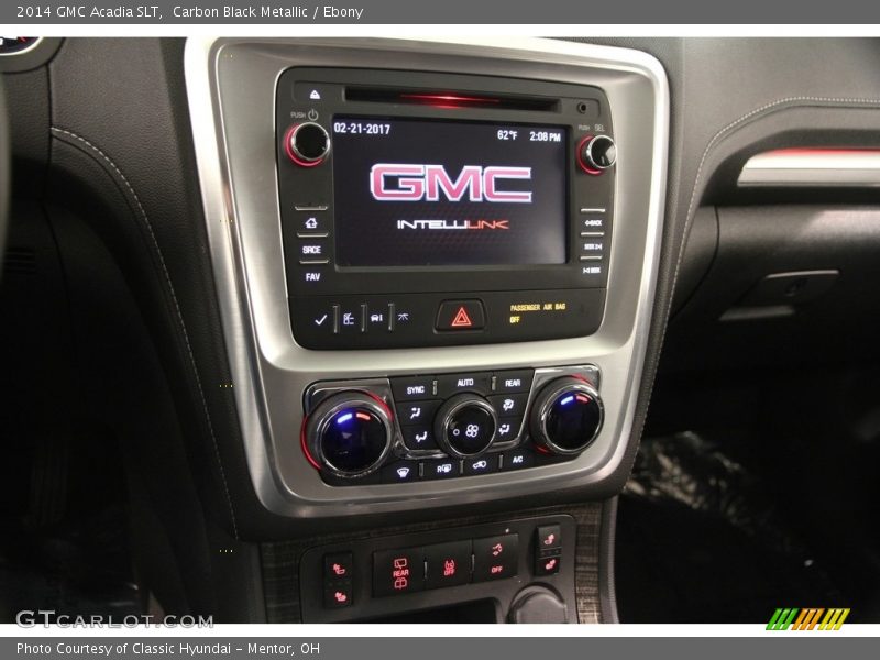 Carbon Black Metallic / Ebony 2014 GMC Acadia SLT