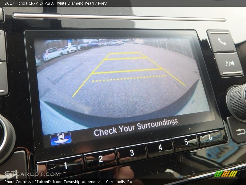 White Diamond Pearl / Ivory 2017 Honda CR-V LX AWD
