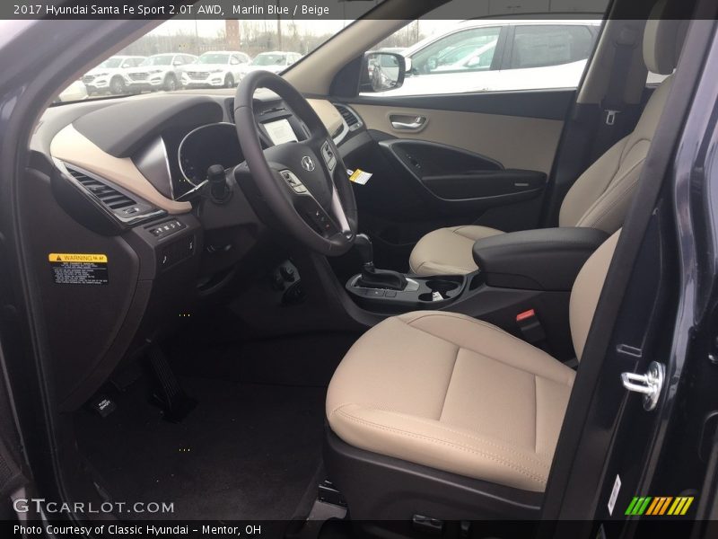 Front Seat of 2017 Santa Fe Sport 2.0T AWD