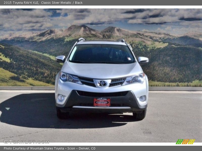 Classic Silver Metallic / Black 2015 Toyota RAV4 XLE