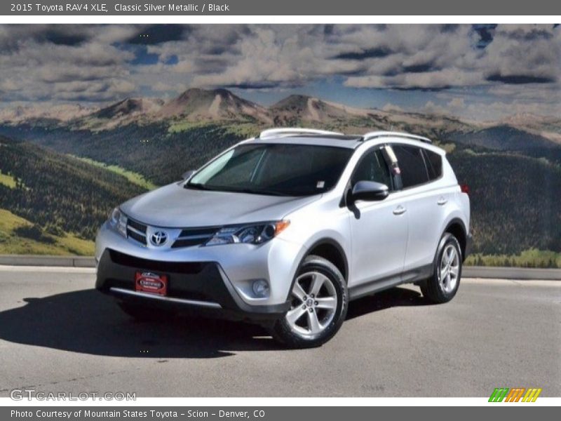 Classic Silver Metallic / Black 2015 Toyota RAV4 XLE