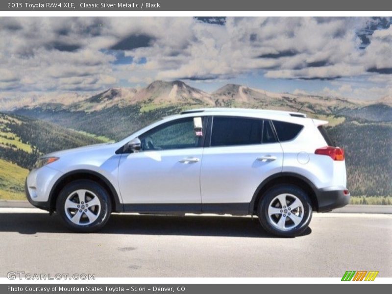 Classic Silver Metallic / Black 2015 Toyota RAV4 XLE