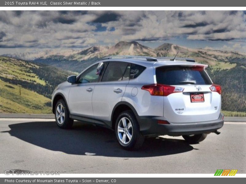 Classic Silver Metallic / Black 2015 Toyota RAV4 XLE