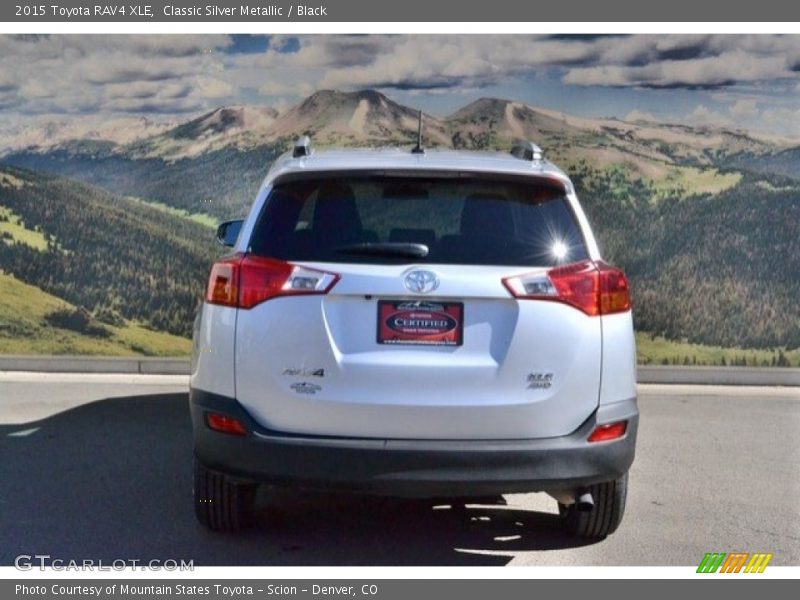 Classic Silver Metallic / Black 2015 Toyota RAV4 XLE
