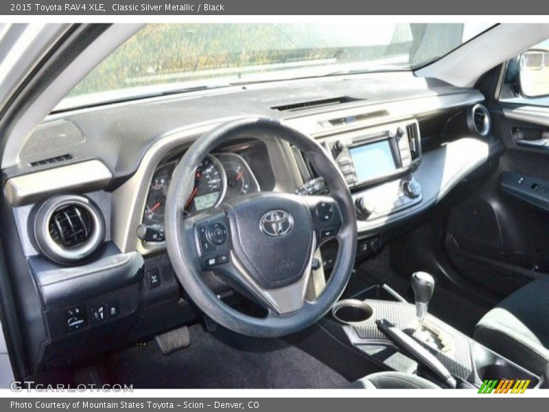 Classic Silver Metallic / Black 2015 Toyota RAV4 XLE