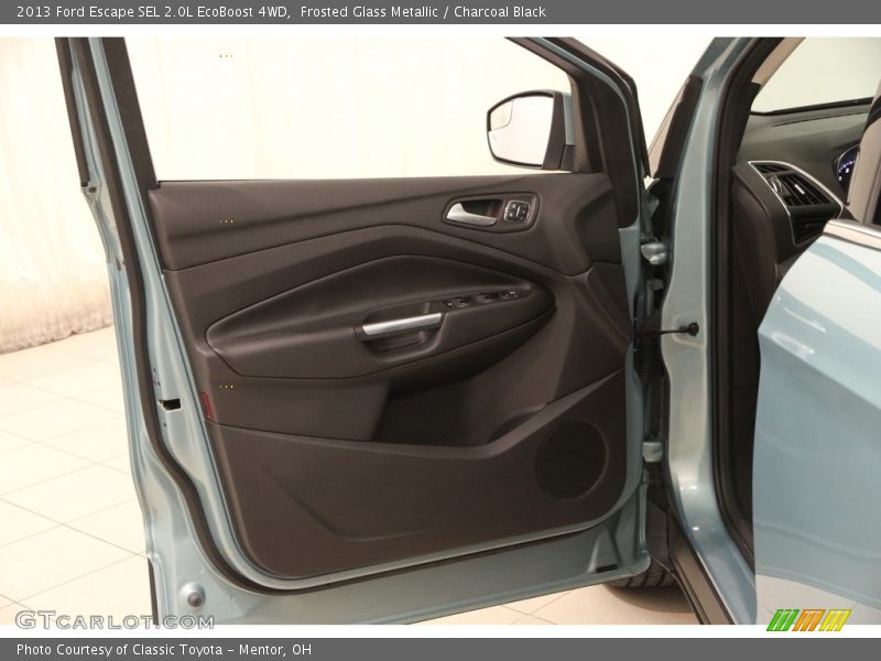 Frosted Glass Metallic / Charcoal Black 2013 Ford Escape SEL 2.0L EcoBoost 4WD