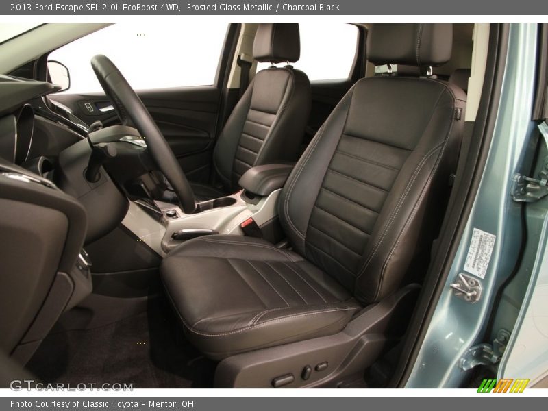 Frosted Glass Metallic / Charcoal Black 2013 Ford Escape SEL 2.0L EcoBoost 4WD
