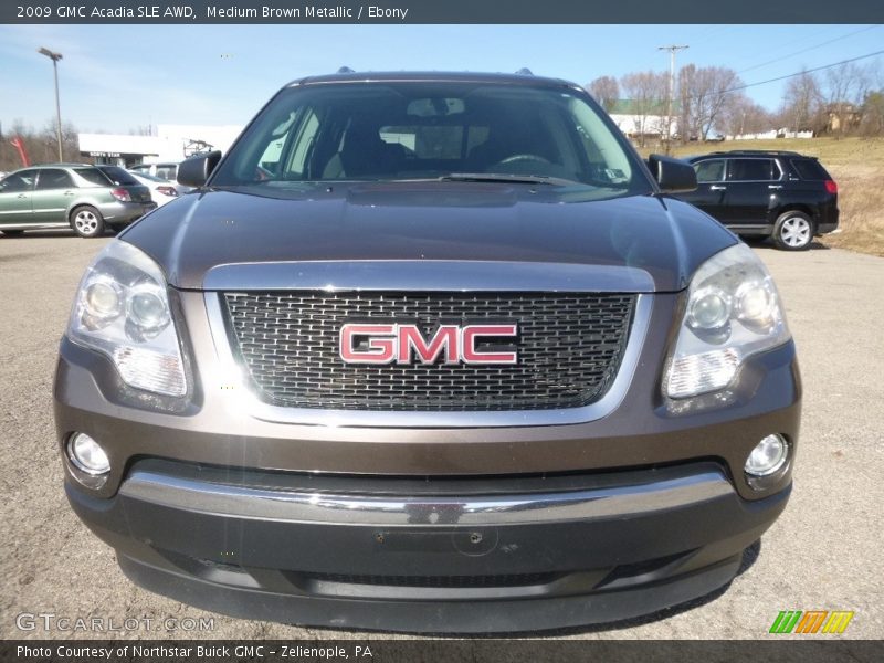 Medium Brown Metallic / Ebony 2009 GMC Acadia SLE AWD