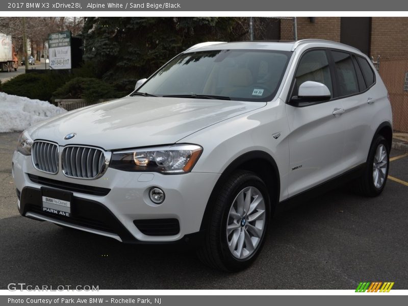 Alpine White / Sand Beige/Black 2017 BMW X3 xDrive28i