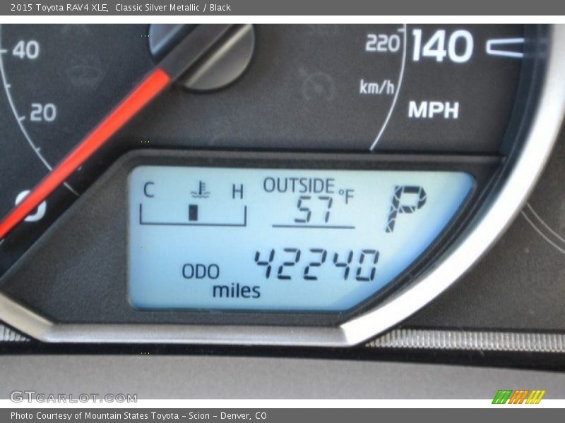 Classic Silver Metallic / Black 2015 Toyota RAV4 XLE