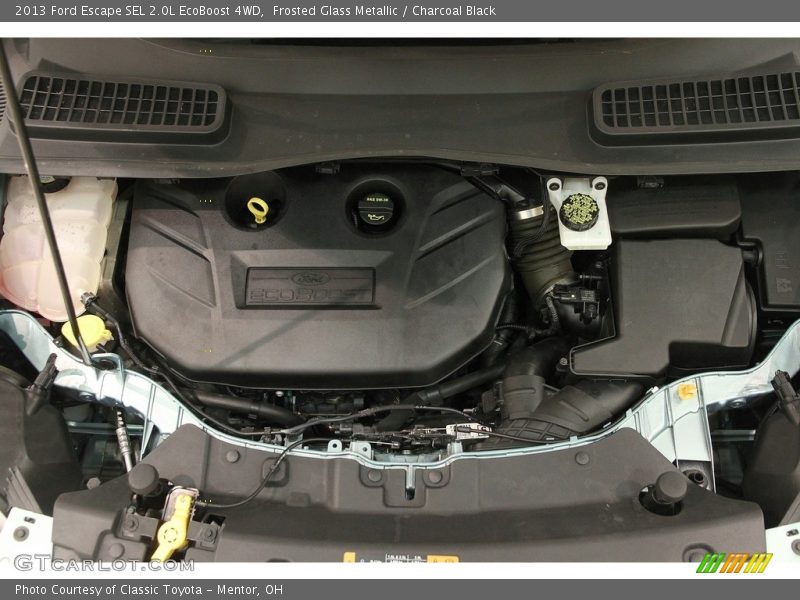 Frosted Glass Metallic / Charcoal Black 2013 Ford Escape SEL 2.0L EcoBoost 4WD