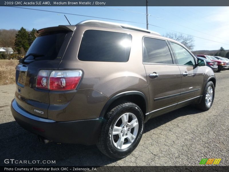 Medium Brown Metallic / Ebony 2009 GMC Acadia SLE AWD