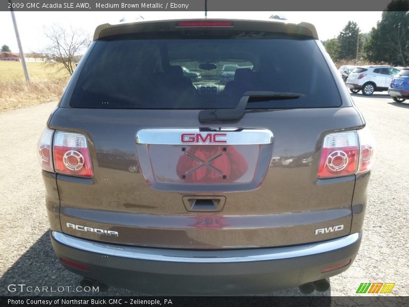 Medium Brown Metallic / Ebony 2009 GMC Acadia SLE AWD