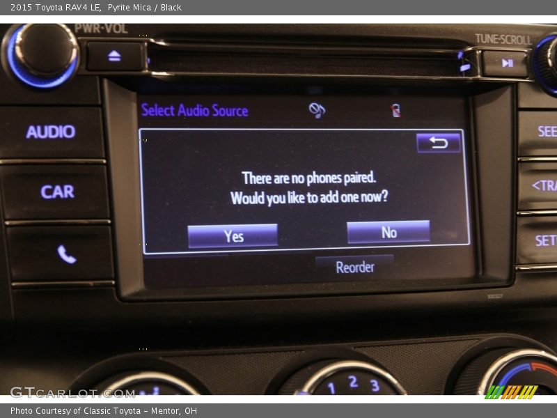 Pyrite Mica / Black 2015 Toyota RAV4 LE