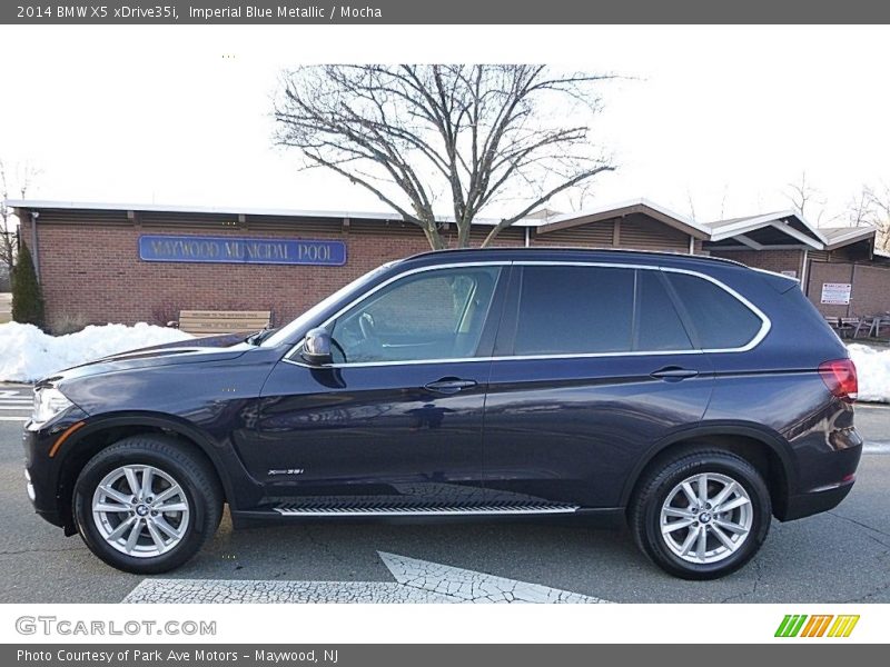 Imperial Blue Metallic / Mocha 2014 BMW X5 xDrive35i