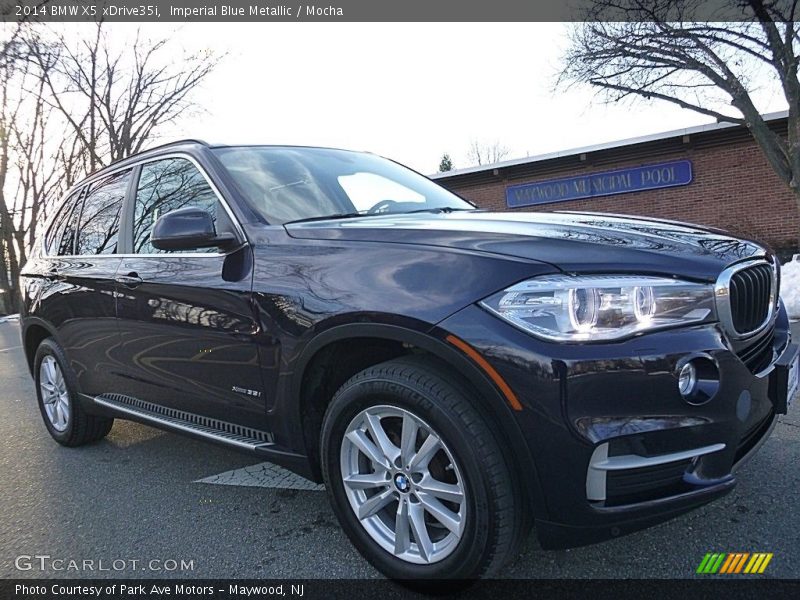 Imperial Blue Metallic / Mocha 2014 BMW X5 xDrive35i