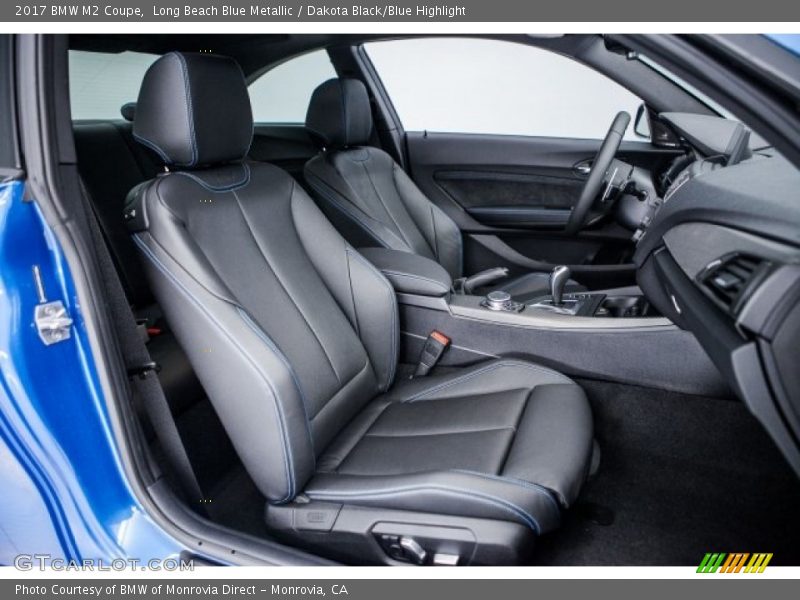 Long Beach Blue Metallic / Dakota Black/Blue Highlight 2017 BMW M2 Coupe
