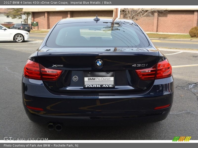 Imperial Blue Metallic / Black 2017 BMW 4 Series 430i xDrive Gran Coupe