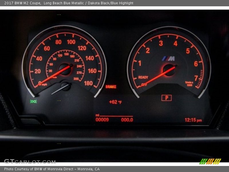 Long Beach Blue Metallic / Dakota Black/Blue Highlight 2017 BMW M2 Coupe
