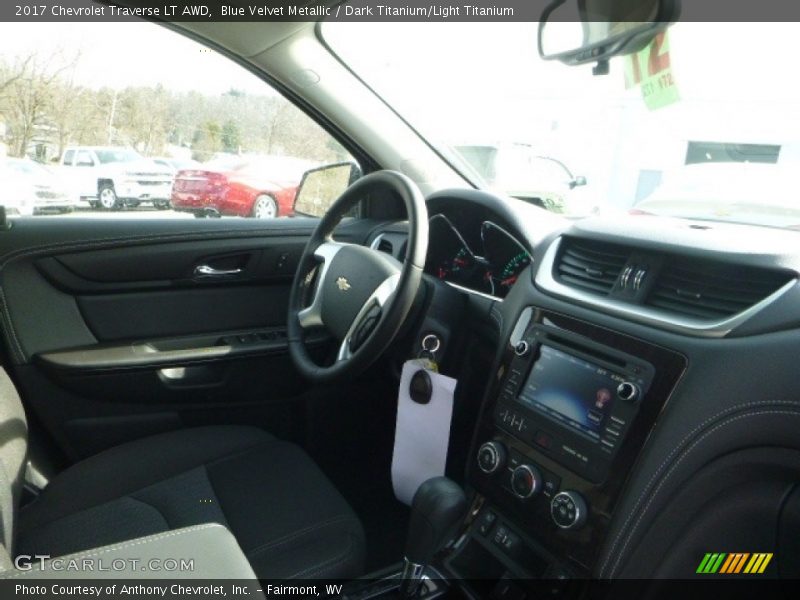 Blue Velvet Metallic / Dark Titanium/Light Titanium 2017 Chevrolet Traverse LT AWD