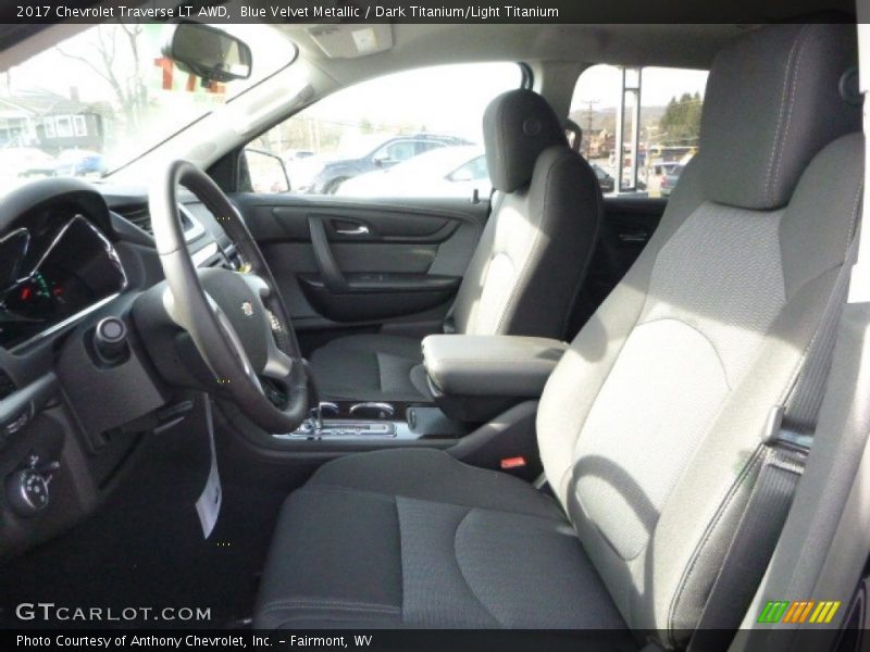 Blue Velvet Metallic / Dark Titanium/Light Titanium 2017 Chevrolet Traverse LT AWD