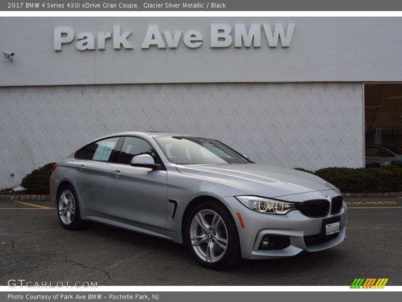 Glacier Silver Metallic / Black 2017 BMW 4 Series 430i xDrive Gran Coupe