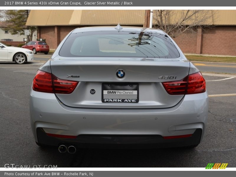 Glacier Silver Metallic / Black 2017 BMW 4 Series 430i xDrive Gran Coupe
