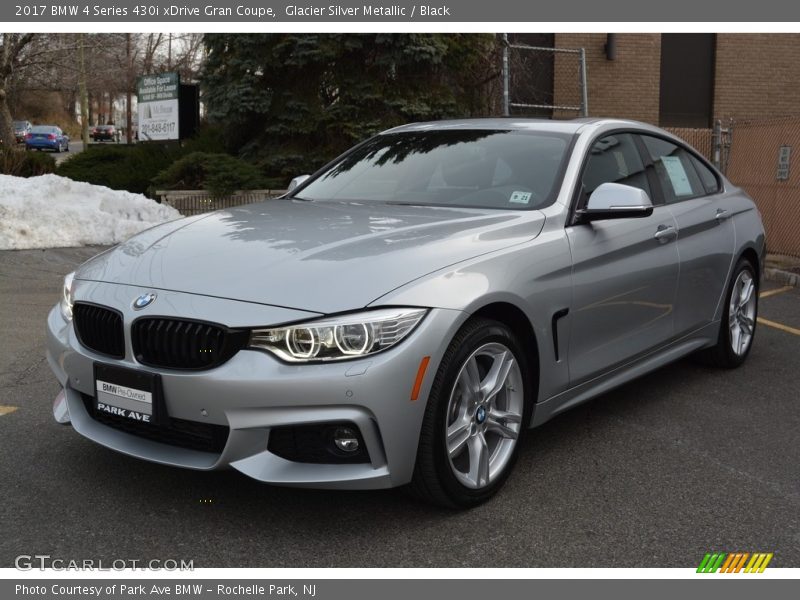 Glacier Silver Metallic / Black 2017 BMW 4 Series 430i xDrive Gran Coupe